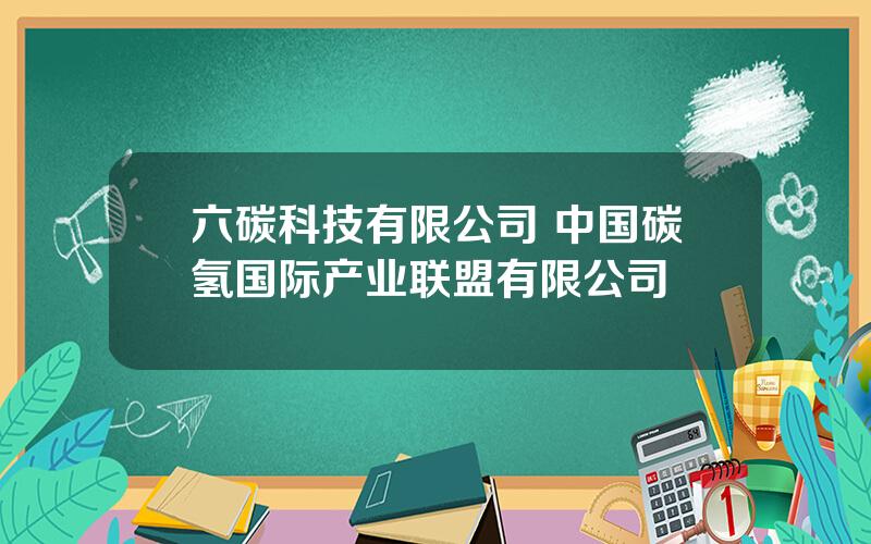 六碳科技有限公司 中国碳氢国际产业联盟有限公司